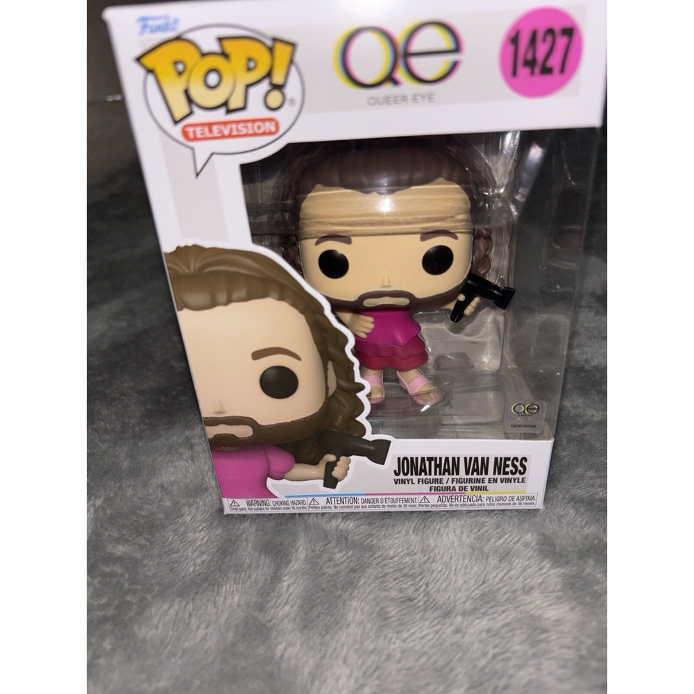 Funko Pop! Adult Brown Pink TV: Queer Eye Jonathan Van Ness Vinyl Action Figures